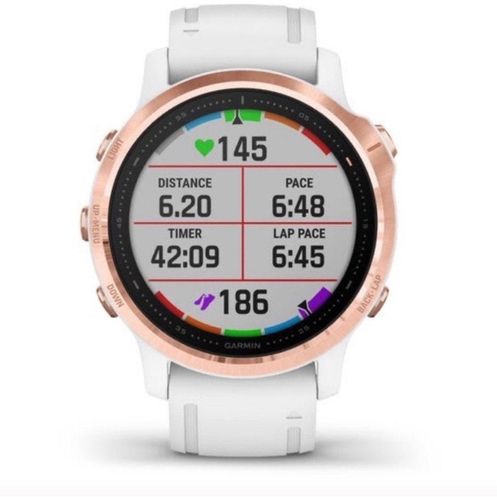 Garmin fēnix 6S Pro - Rose Gold Bezel with White Strap - Picture 6 of 16